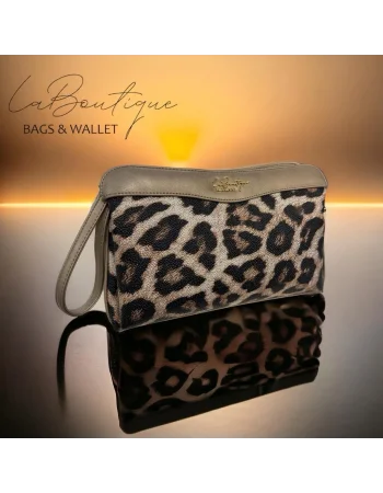 LB ÇANTA 2106 LEOPAR GOLD ŞERİT