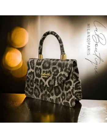 LB ÇANTA-5707 LEOPAR GRİ