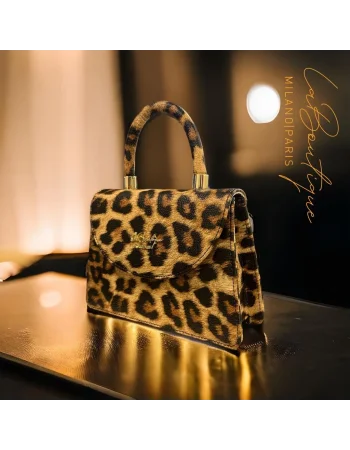 LB ÇANTA-5707 LEOPAR KAHVE