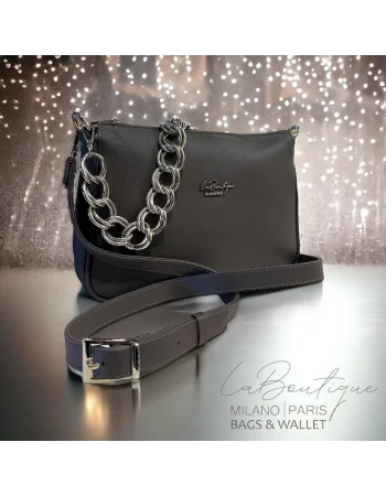 LB ÇANTA 7317 KOYU GRİ