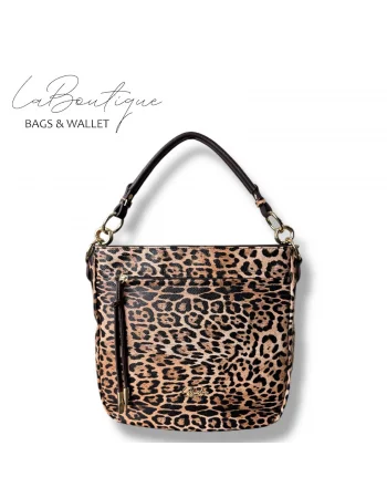 LB ÇANTA 9018 LEOPAR KAHVE