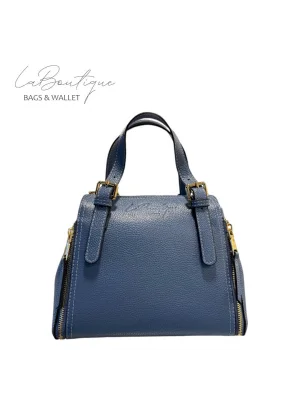 %100 DERİ LB ÇANTA D-2002-INDIGO