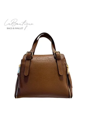 %100 DERİ LB ÇANTA D-2002-KAHVE