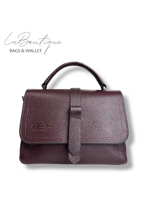 %100 DERİ LB ÇANTA D-2300 BORDO