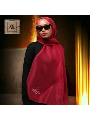 SİMLİ ŞAL - BORDO - 70X190