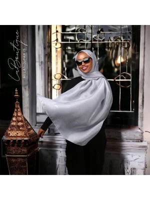 SİMLİ ŞAL - GÜMÜŞ - 70X190