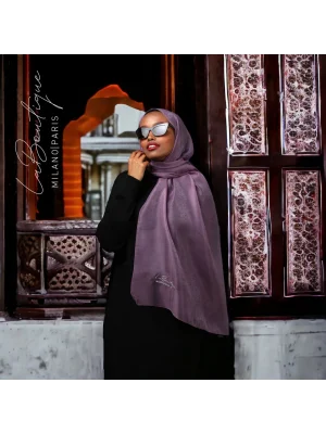 SİMLİ ŞAL LAVANTA 70X190