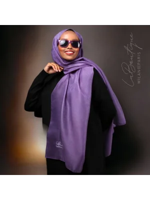 SİMLİ ŞAL - MENEKŞE - 70X190