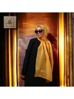 SİMLİ ŞAL - SARI PAPATYA - 70X190