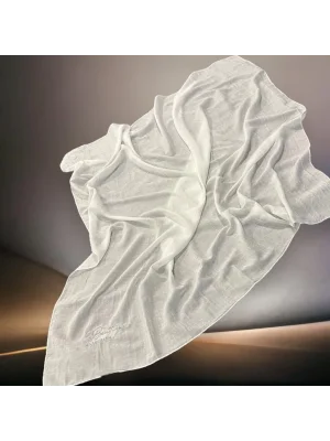 BE HAPPY EŞARP BEYAZ