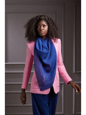 HERBAL BİTKİSEL ŞAL GECE MAVİ