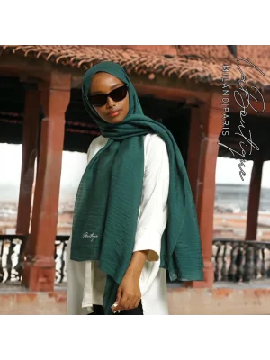 HERBAL BİTKİSEL ŞAL PETROL YEŞİLİ - 70X190