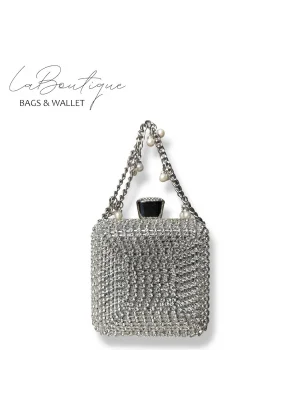 LB ABİYE ÇANTA 25-002 GÜMÜŞ