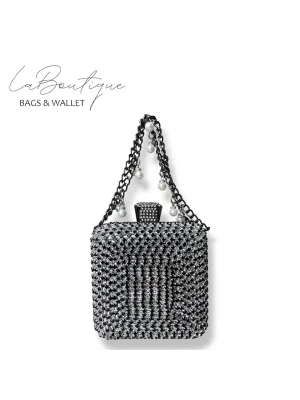 LB ABİYE ÇANTA 25-002 SİYAH