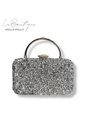 LB ABİYE ÇANTA 25-004 GÜMÜŞ