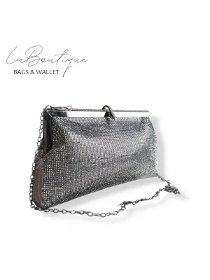 LB ABİYE ÇANTA 25-005 PLATİN