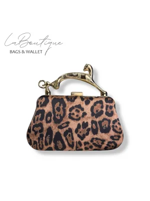 LB ABİYE ÇANTA 25-012 LEOPAR