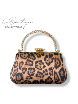 LB ABİYE ÇANTA 25-013 LEOPAR