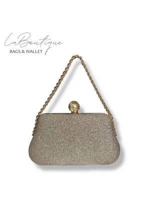 LB ABİYE ÇANTA 25-017 GOLD VİZON
