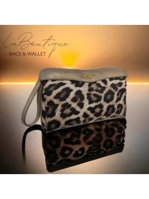 LB ÇANTA 2106 LEOPAR GOLD ŞERİT