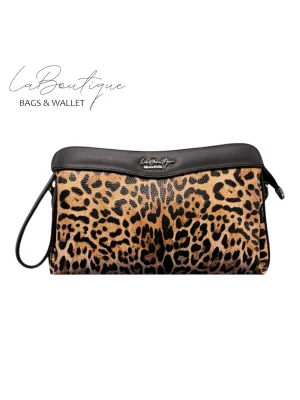 LB ÇANTA - 2106 - LEOPAR KAHVE