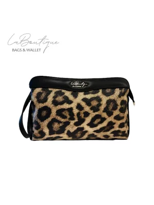 LB ÇANTA 2106 LEOPAR SİYAH ŞERİT