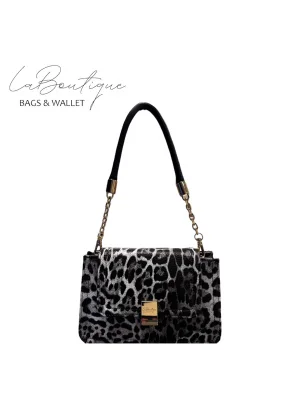 LB ÇANTA 5317 LEOPAR GRİ