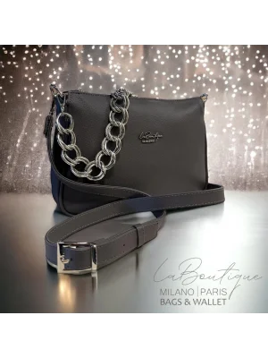 LB ÇANTA 7317 KOYU GRİ