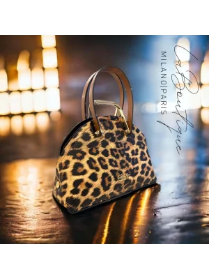 LB ÇANTA-8056 LEOPAR KAHVE