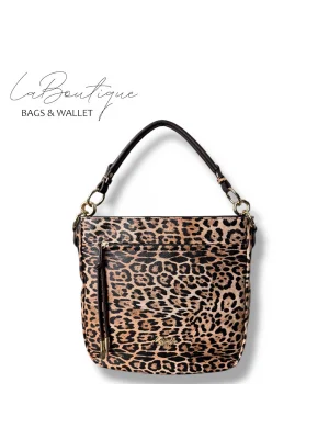 LB ÇANTA 9018 LEOPAR KAHVE