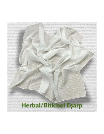 HERBAL BİTKİSEL EŞARP EKRU