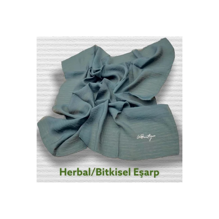 HERBAL BİTKİSEL EŞARP PETROL YEŞİLİ
