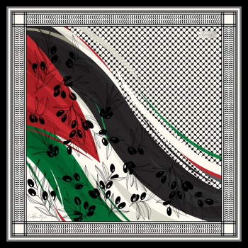 FİLİSTİN SERİSİ %100 TWILL İPEK - F102 - 90X90