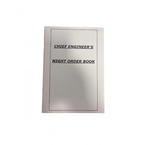 Chief Engineer Night Order Book (İngilizce)