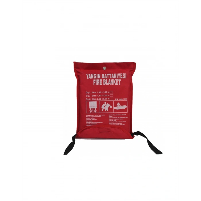 Yangın Battaniyesi 1,2x1,2 Metre Çantalı IMPA KOD : 330950