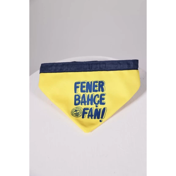 Fenerbahçe Lisanslı Pet Bandana, Köpek Bandanası Sarı