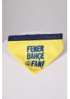 Fenerbahçe Lisanslı Pet Bandana, Köpek Bandanası Sarı