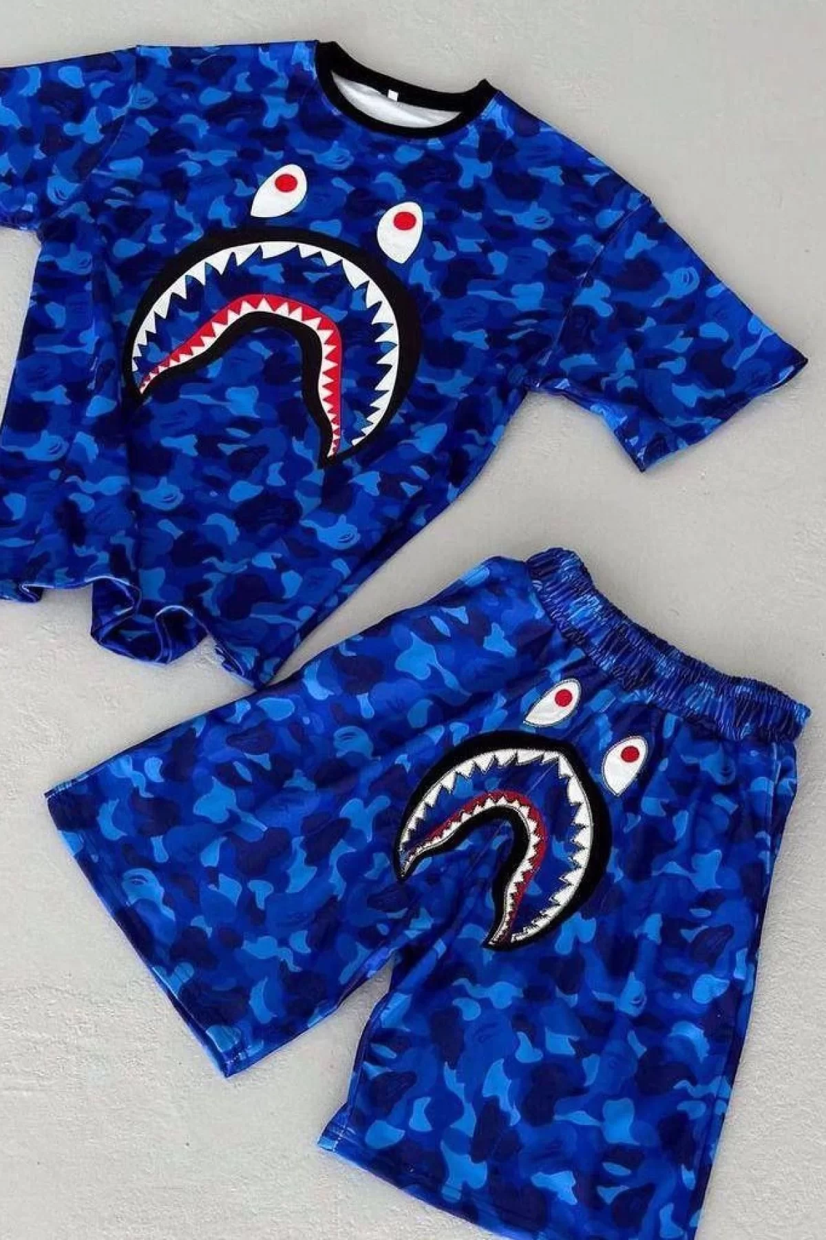 Bape Dijital Baskılı Toptan Şortlu Takım