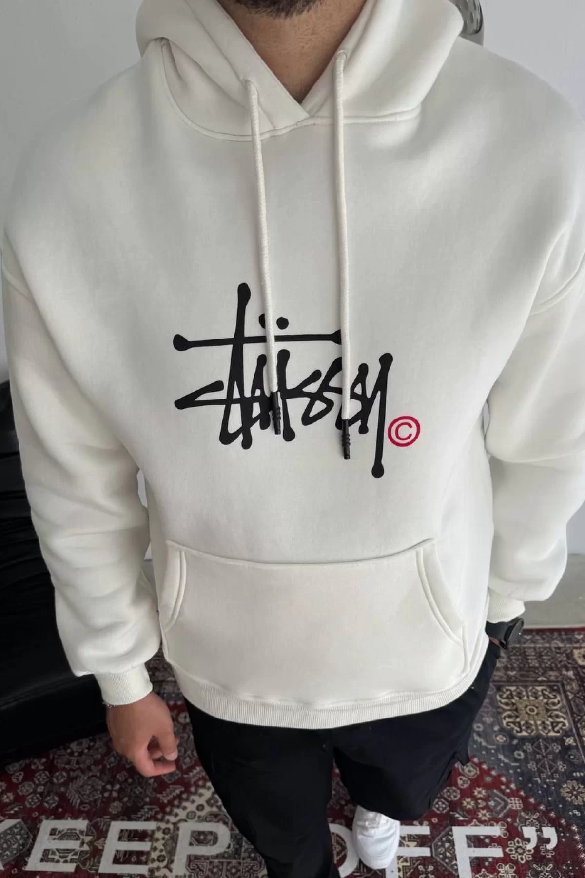 Uzun Kol Kapşonlu Toptan Baskılı SweatShirt