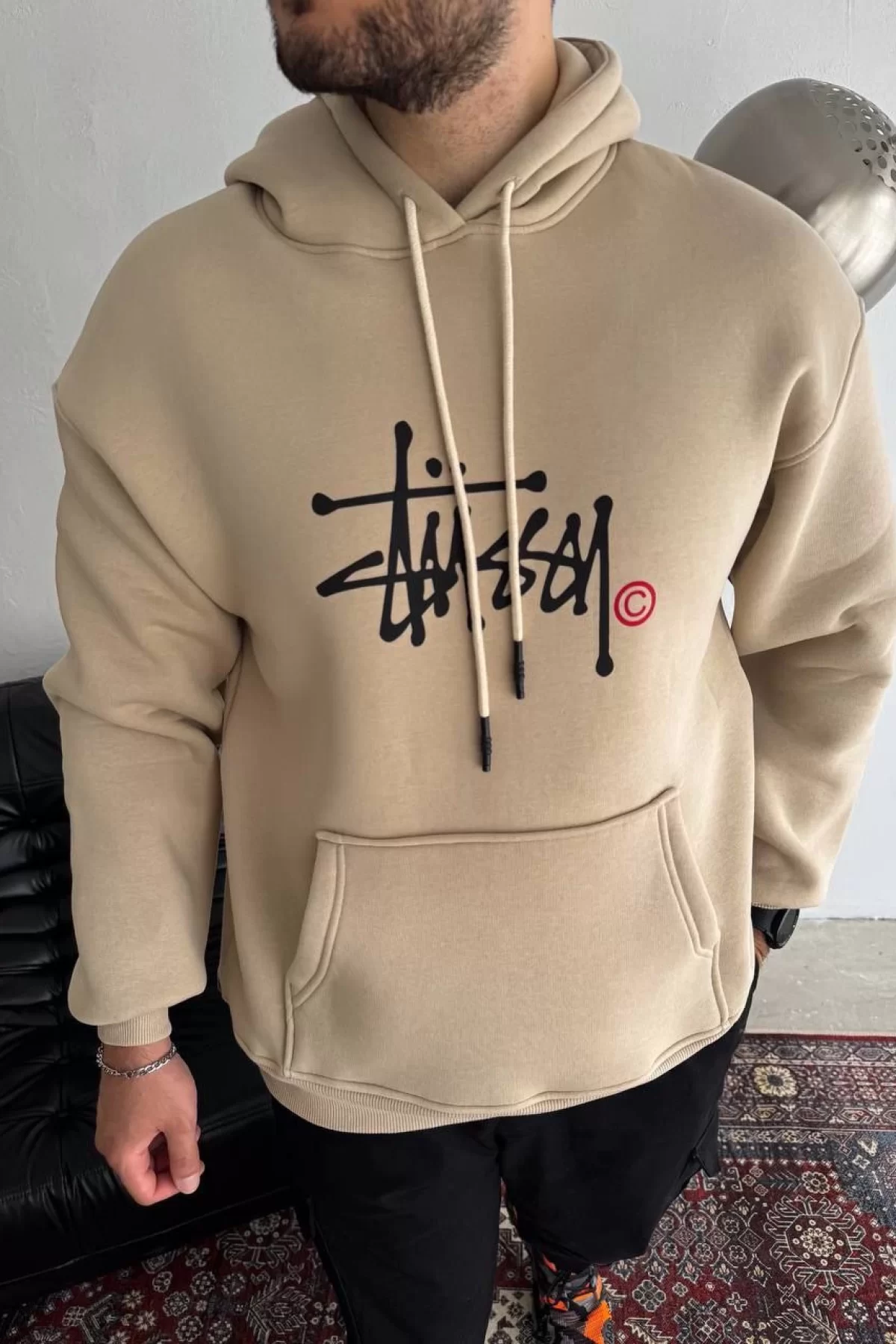 Uzun Kol Kapşonlu Toptan Baskılı SweatShirt