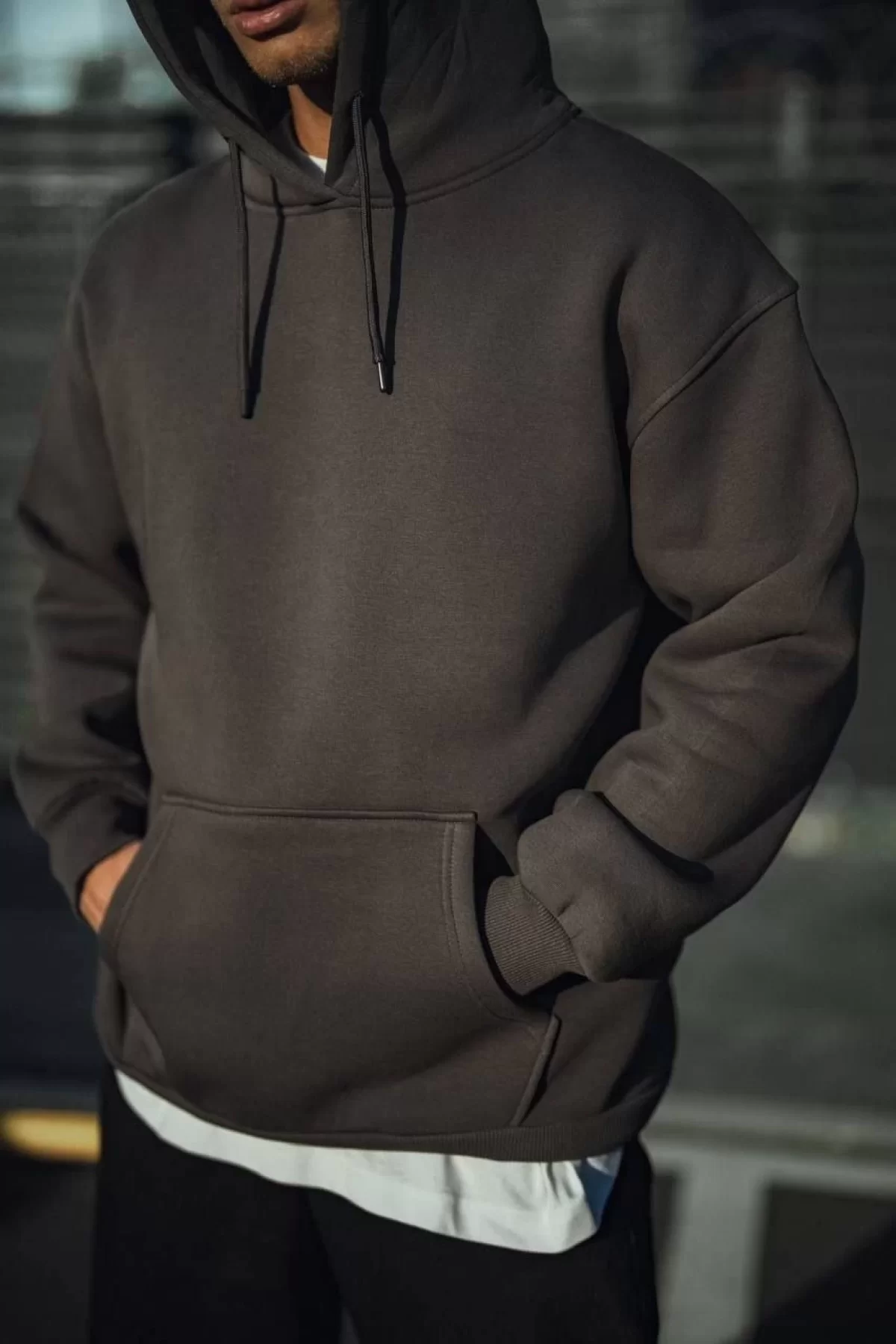 Üç İplik Penye Kapşonlu Toptan SweatShirt hoodie