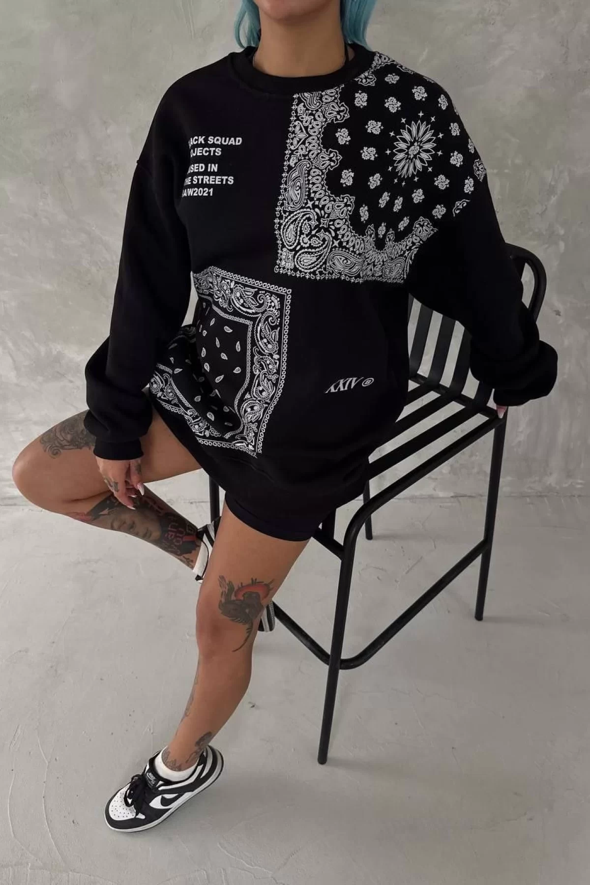 Kışlık Desen Baskılı Üç İplik Toptan SweatShirt