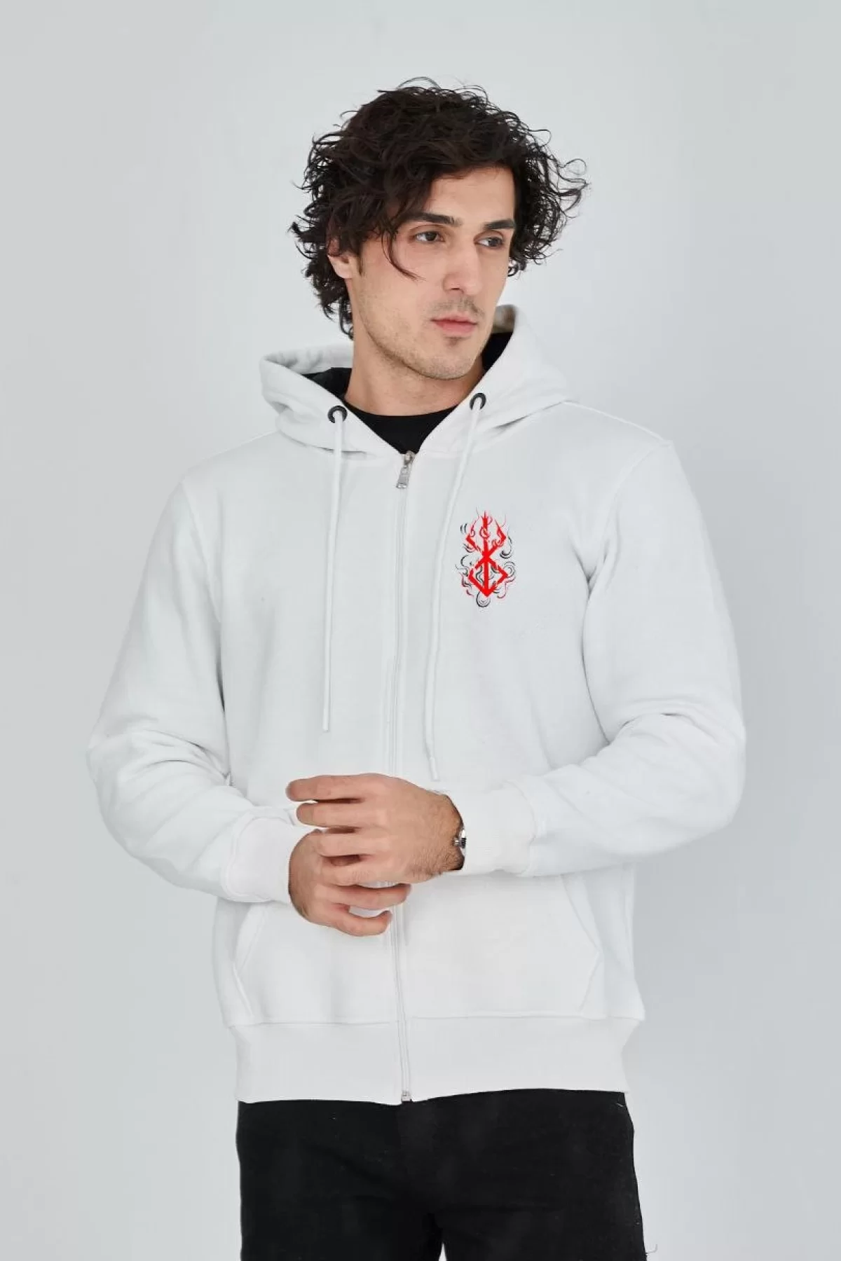 Tam Fermuarlı Kapşonlu Toptan SweatShirt