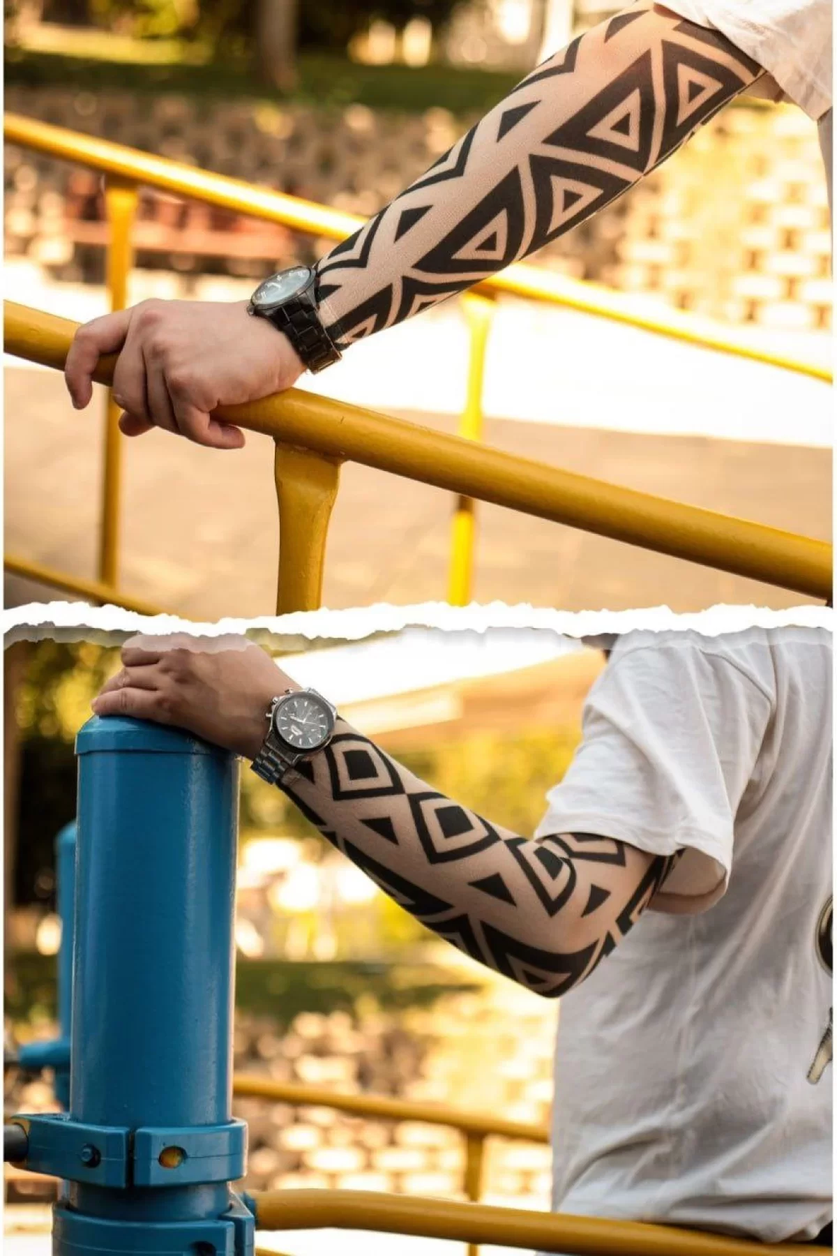 Toptan Giyilebilir 3D Baskı Desenli Kol Dövmesi Tatto Sleeves