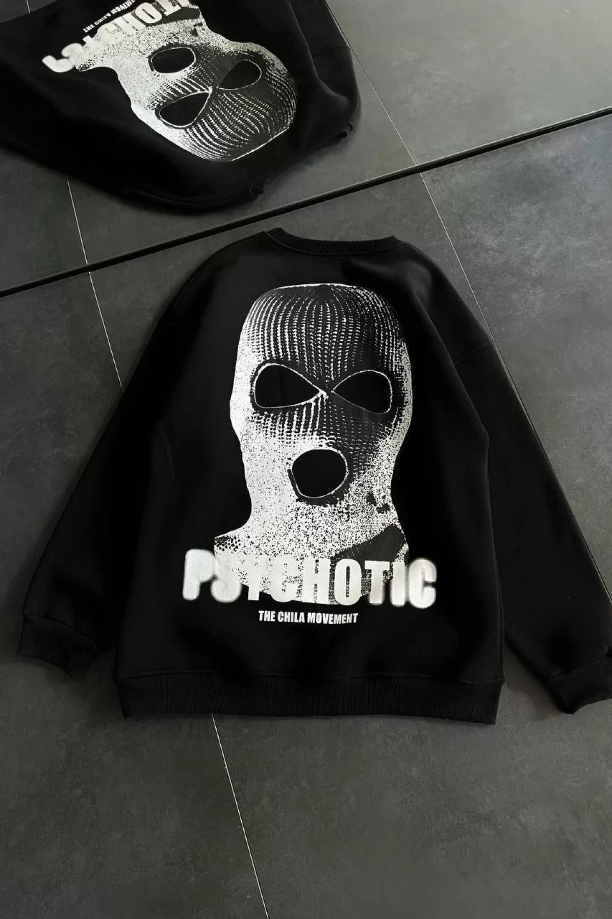 Üç İplik Penye Toptan Bisiklet Yaka Baskılı SweatShirt