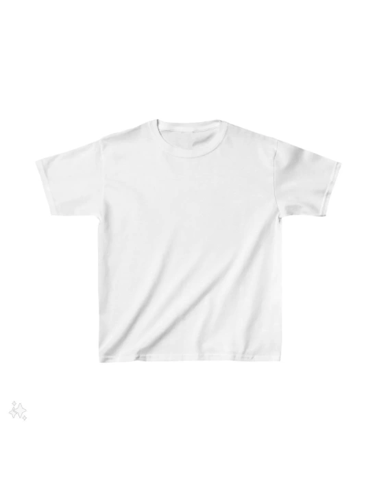 Çocuk Unisex Basic T-Shirt - Beyaz