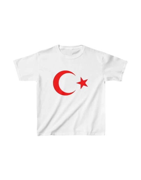 Çocuk Unisex Baskılı T-Shirt - Beyaz