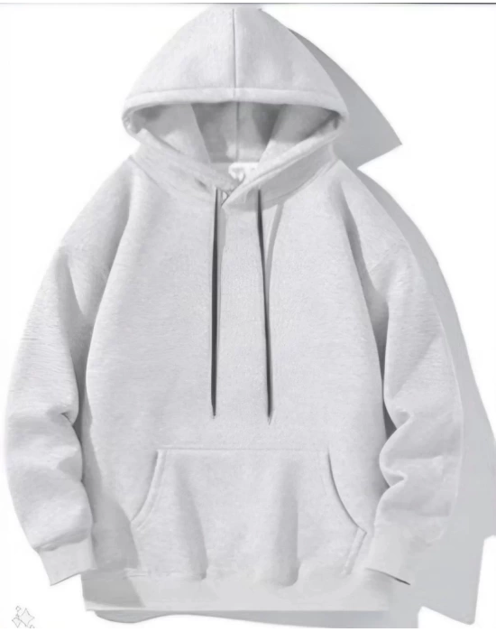 Kadın Uzun Kol Kapşonlu Basic Sweatshirt hoodie - Gri