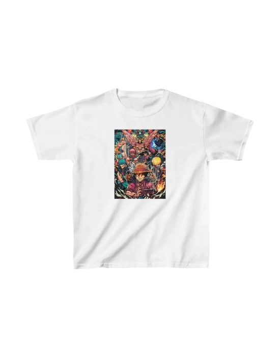 Unisex Çocuk Baskılı T-Shirt - Beyaz