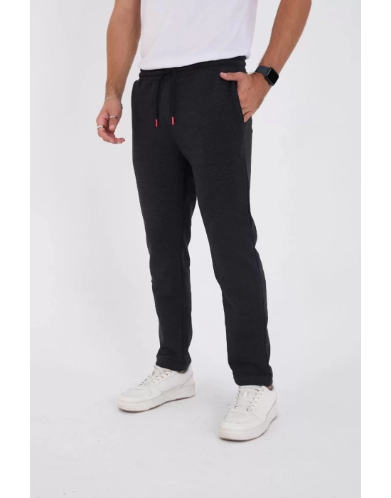 Unisex Üç İplik Basic Eşofman Pantolon - Antrasit